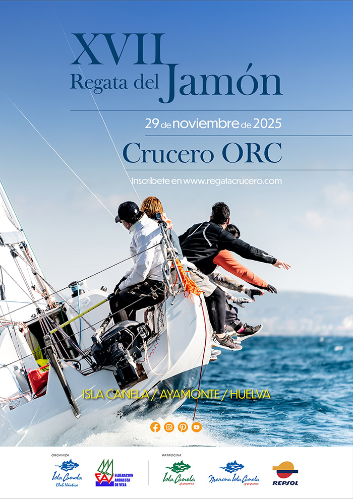 Cartel oficial de la XVII Regata del Jamón en Isla Canela